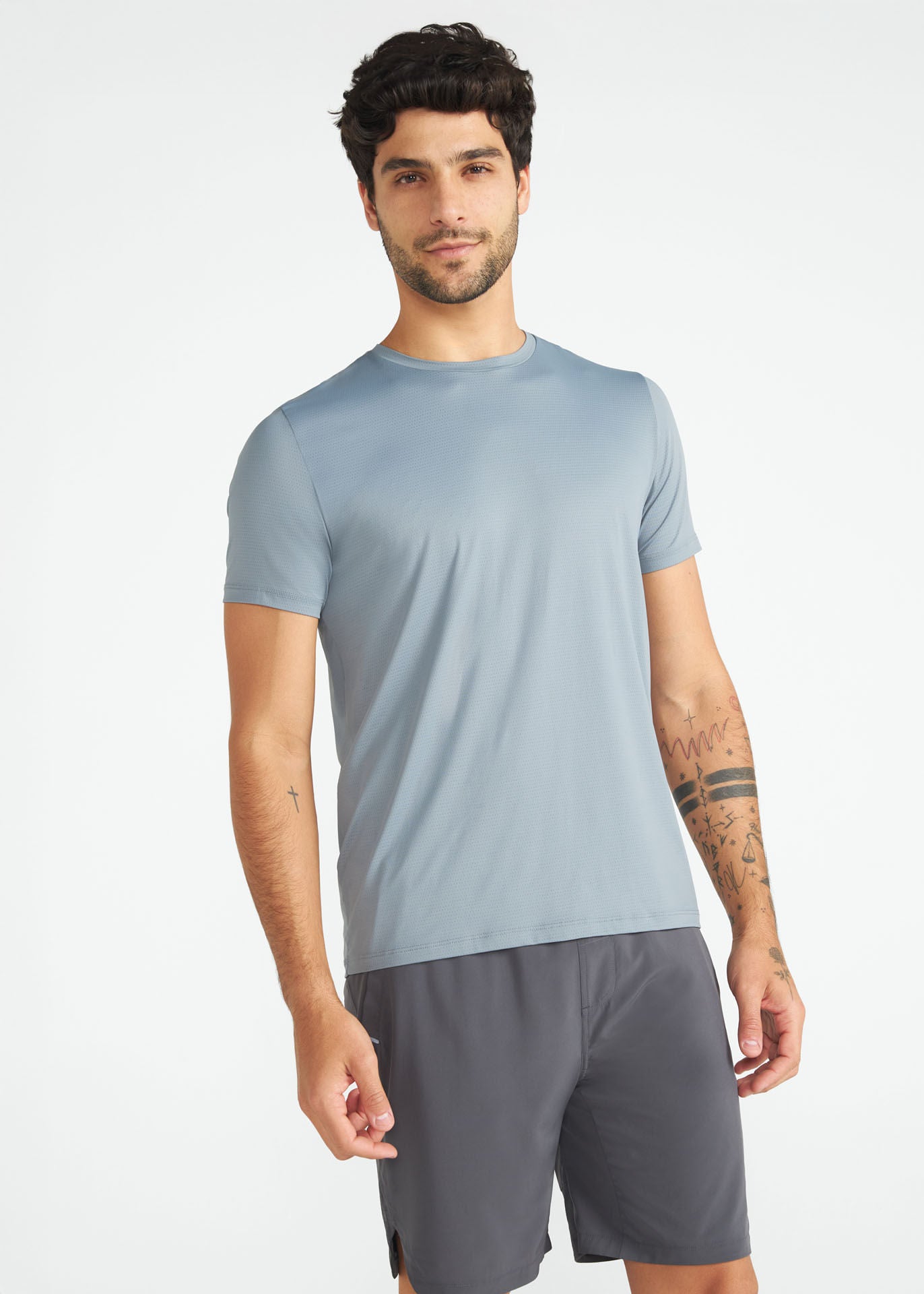 T-shirt en maille anti-UV à manches courtes pour hommes
