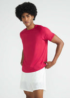 Camiseta de manga corta de malla UV para hombre