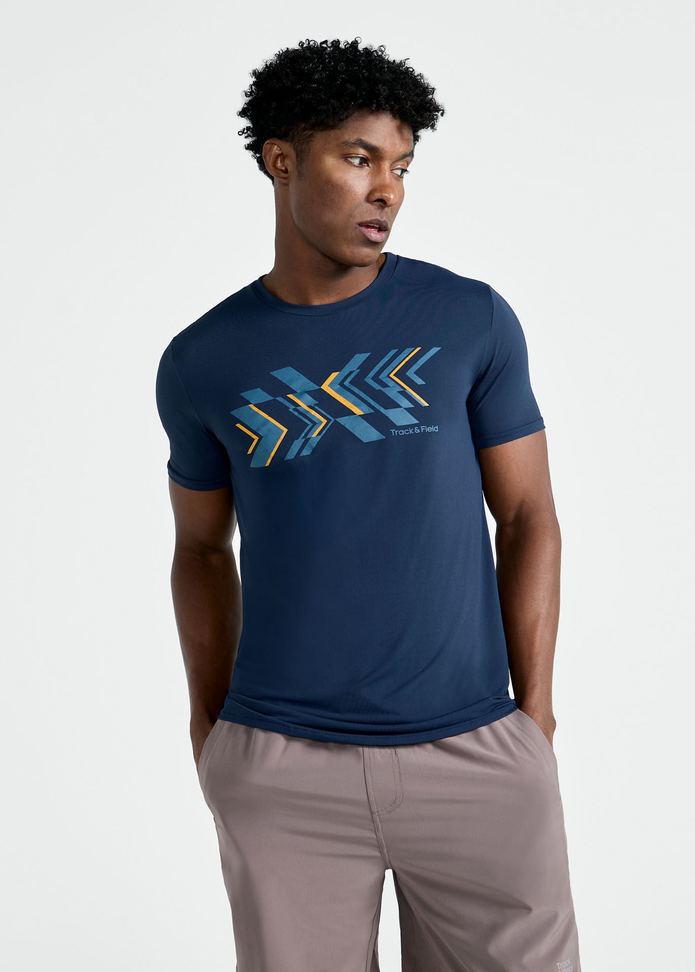 T-Shirt Homem Manga Curta Thermodry Setas