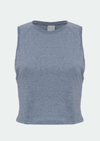 T-Shirt Mulher Sem Manga Cropped