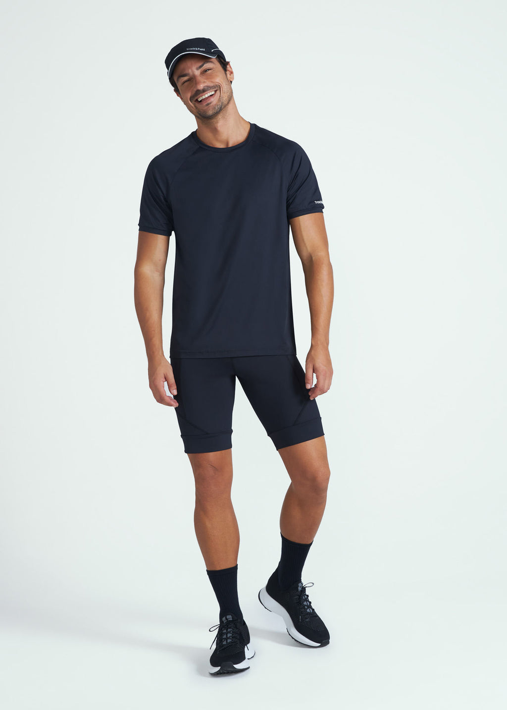 Camiseta de manga corta de malla UV para hombre