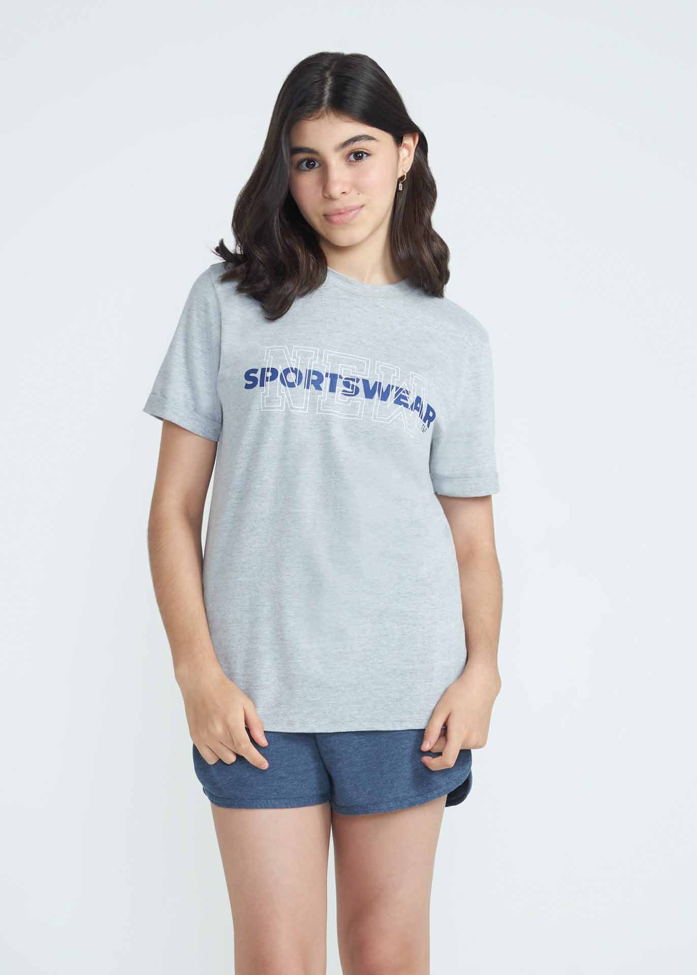 T-shirt Unissex New Sports Manga Curta Teen