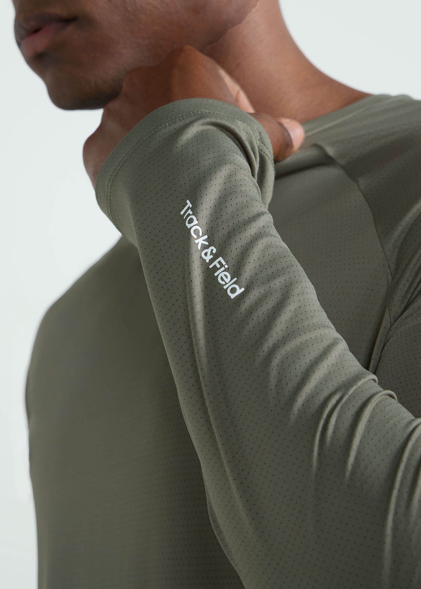 Langärmliges UV-Mesh-T-Shirt für Herren