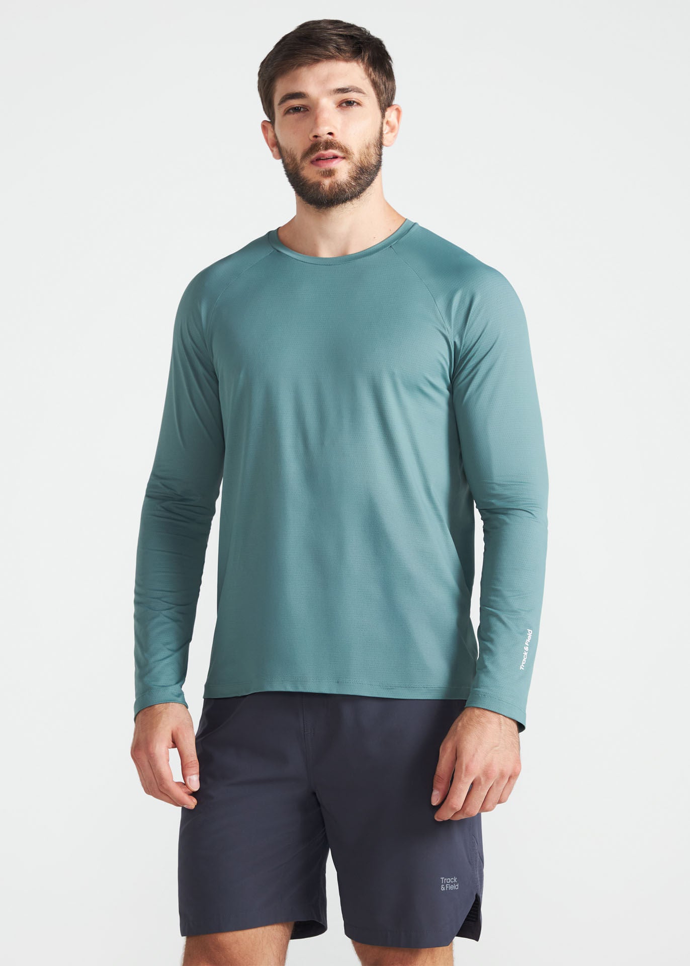 Camiseta de manga larga de malla UV para hombre