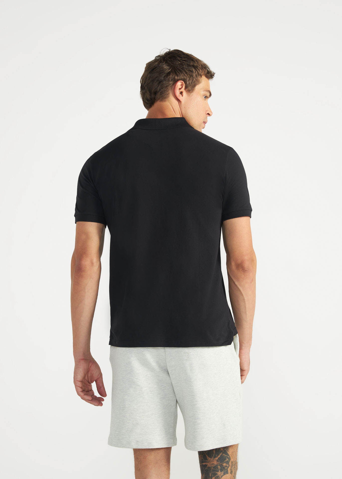 Stretch-Poloshirt für Herren aus Pimabaumwolle