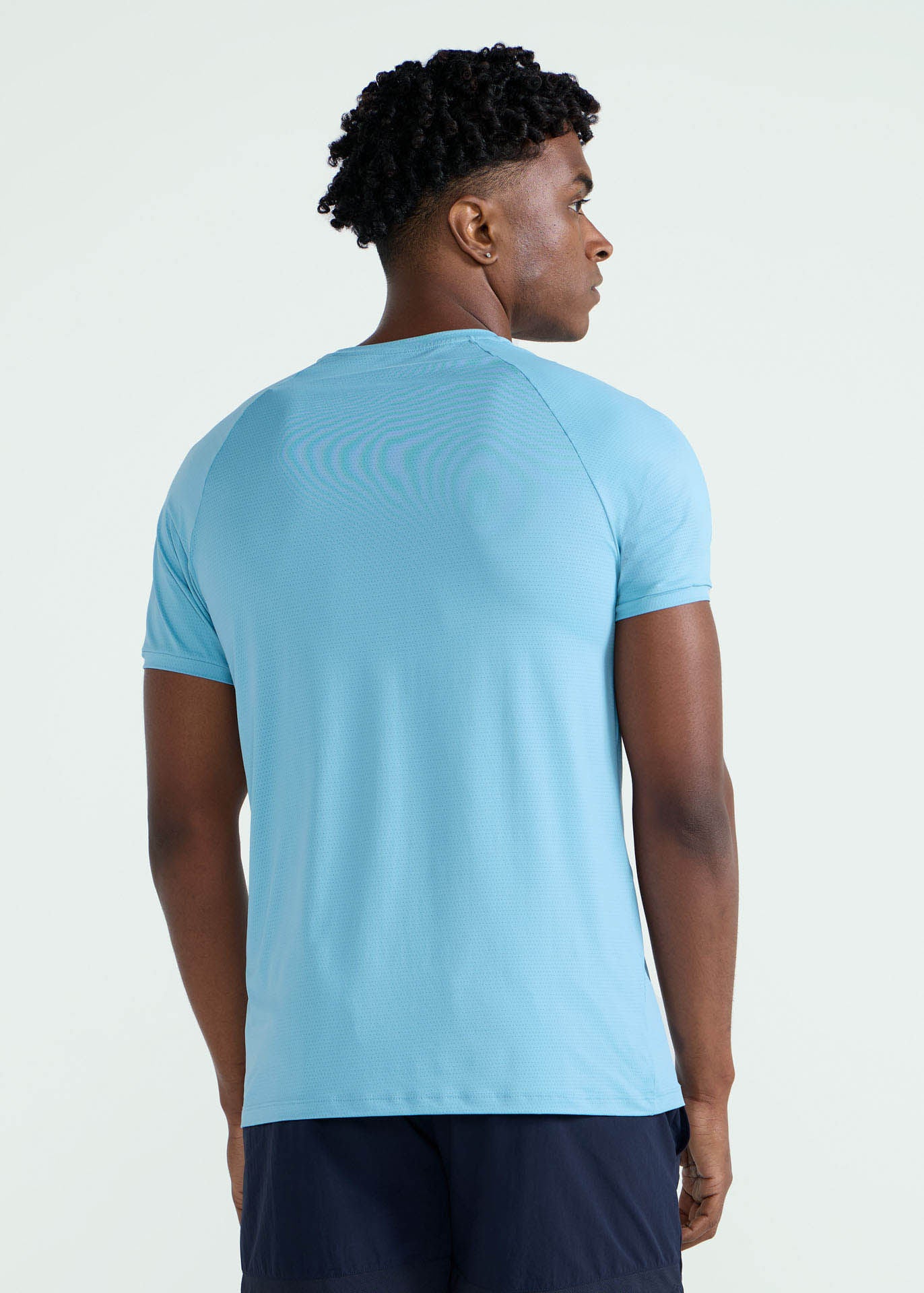 Camiseta de manga corta de malla UV para hombre