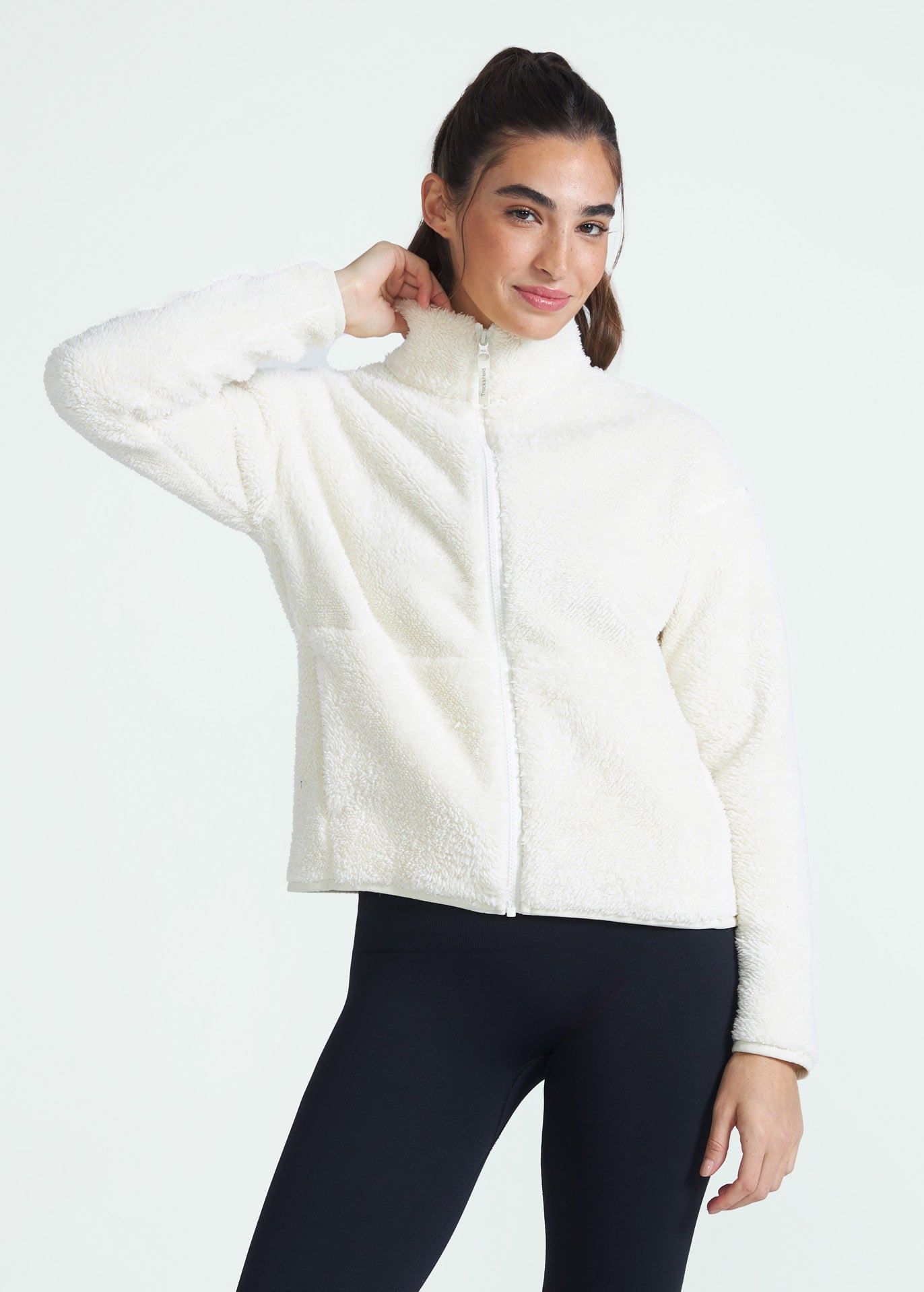 Chaqueta polar básica para mujer