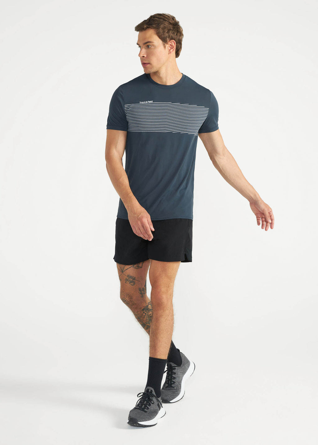 T-shirt à manches courtes pour hommes Thermodry Lignes