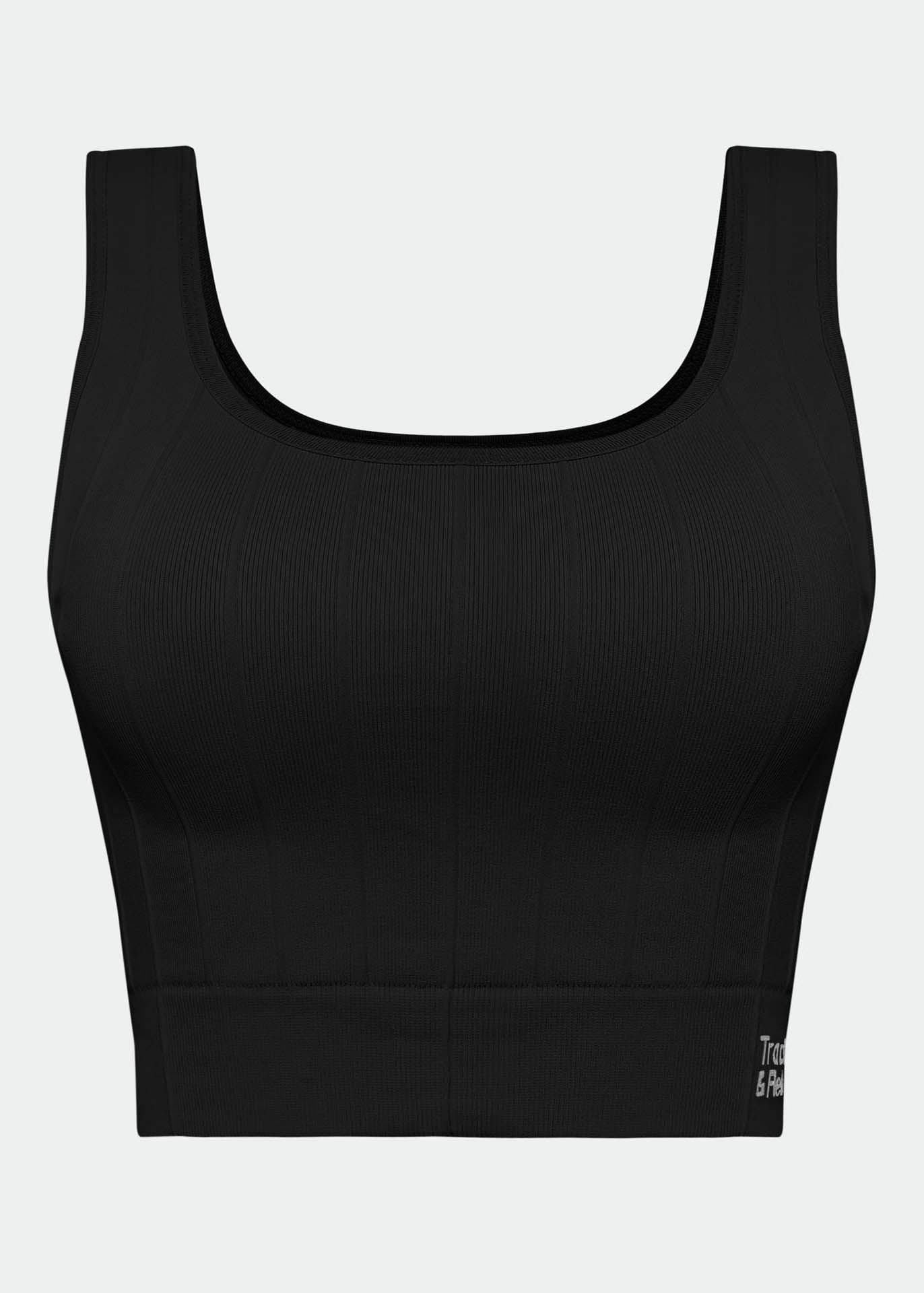 Top Ribana de piel para mujer