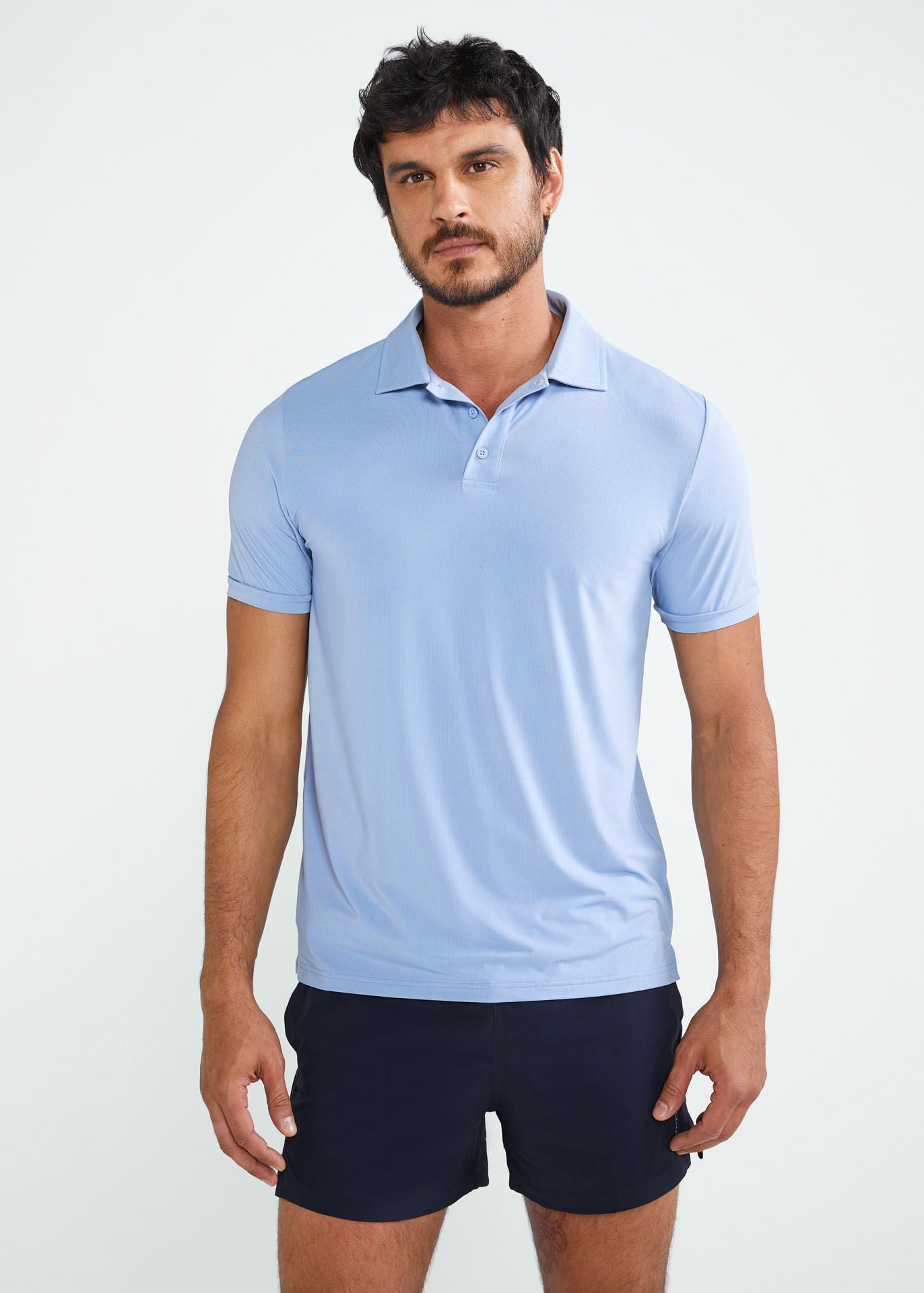 Polo en maille fine pour hommes