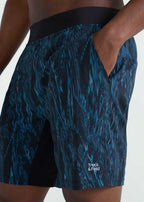 Shorts estampados medianos para hombre