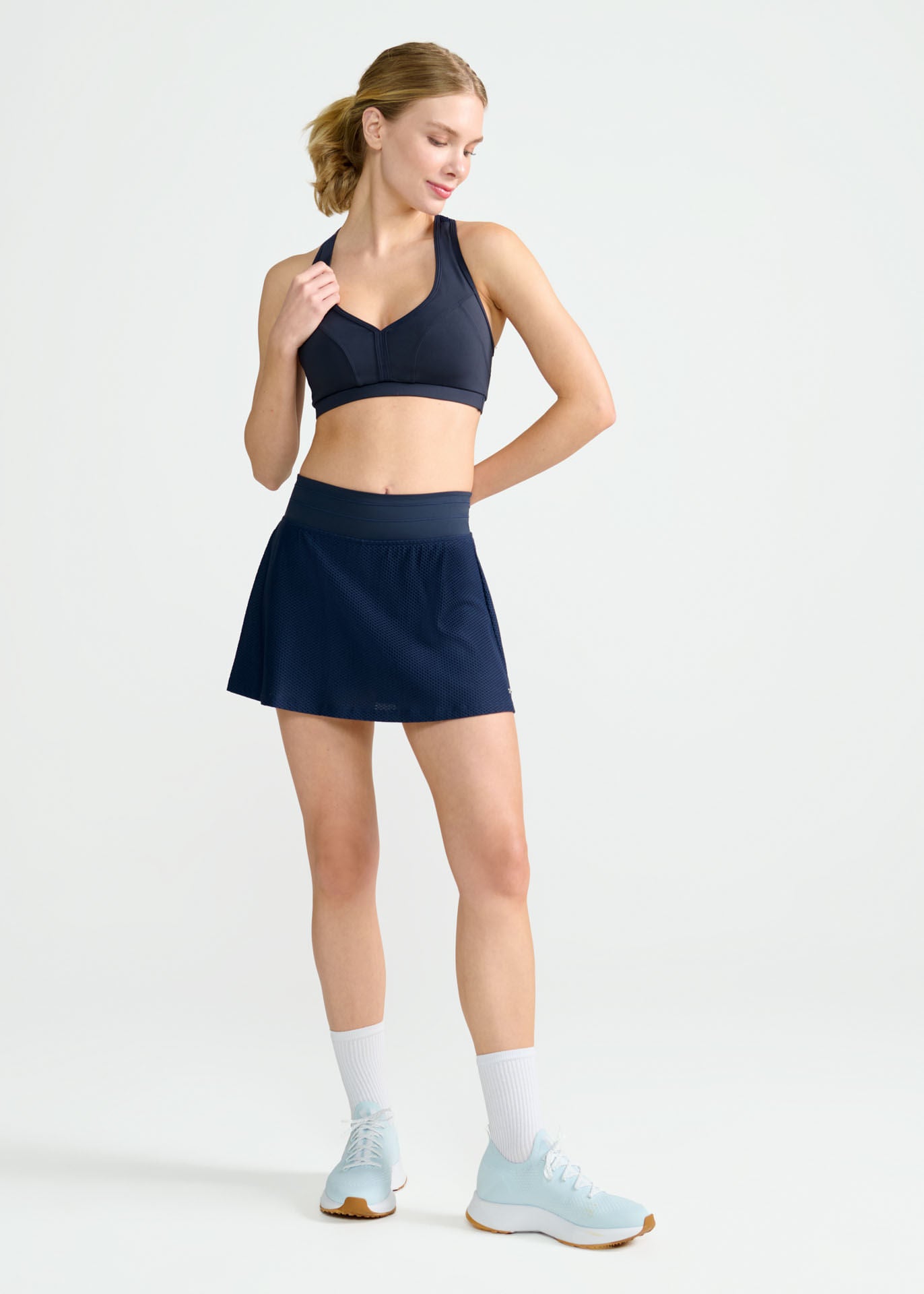 Damen-Fitness-Mesh-Top