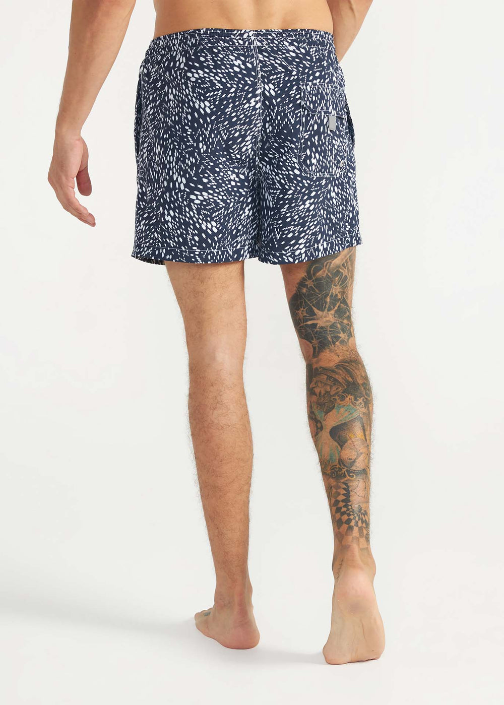Mittelgroße bedruckte Strandshorts für Herren