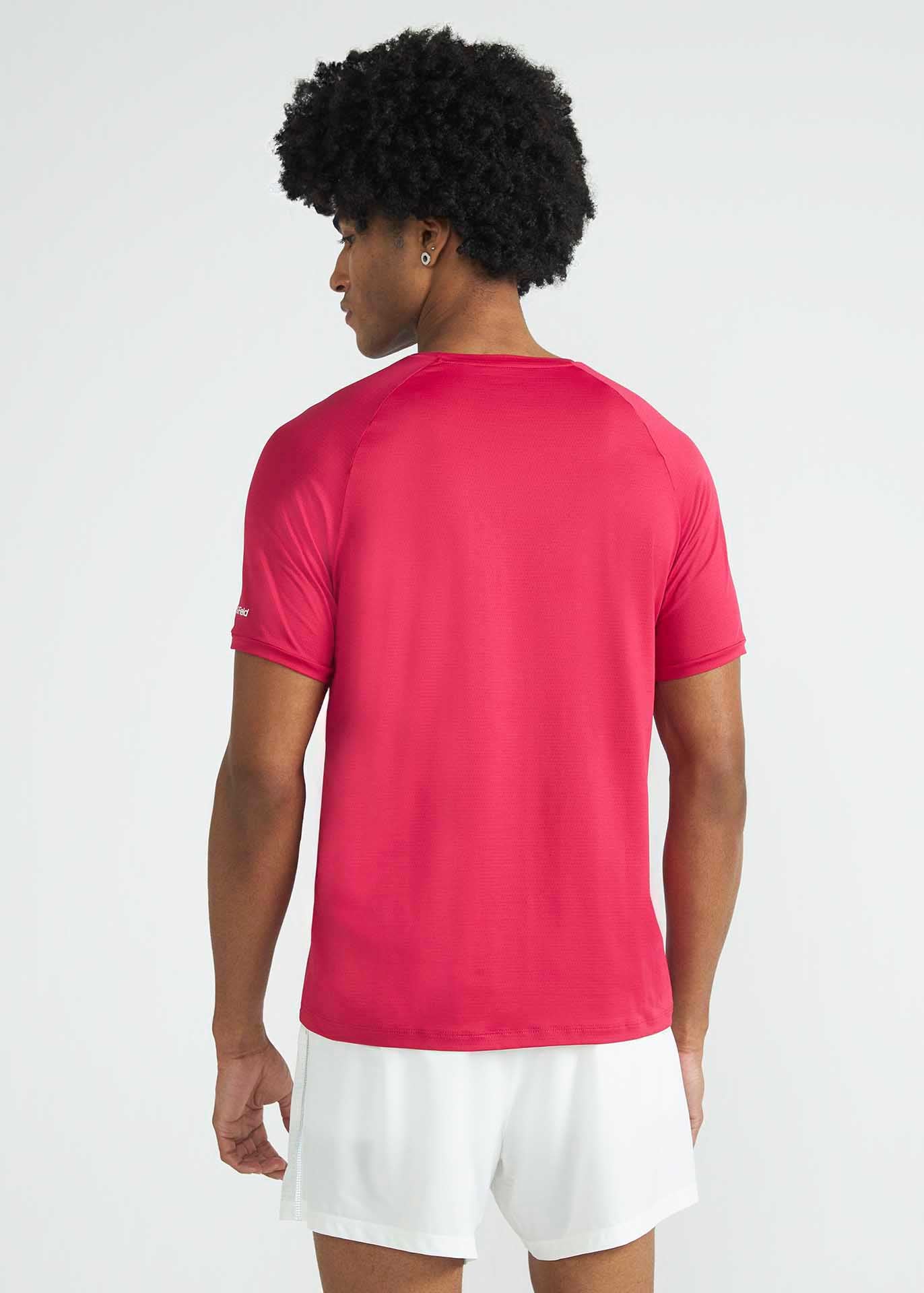 Camiseta de manga corta de malla UV para hombre