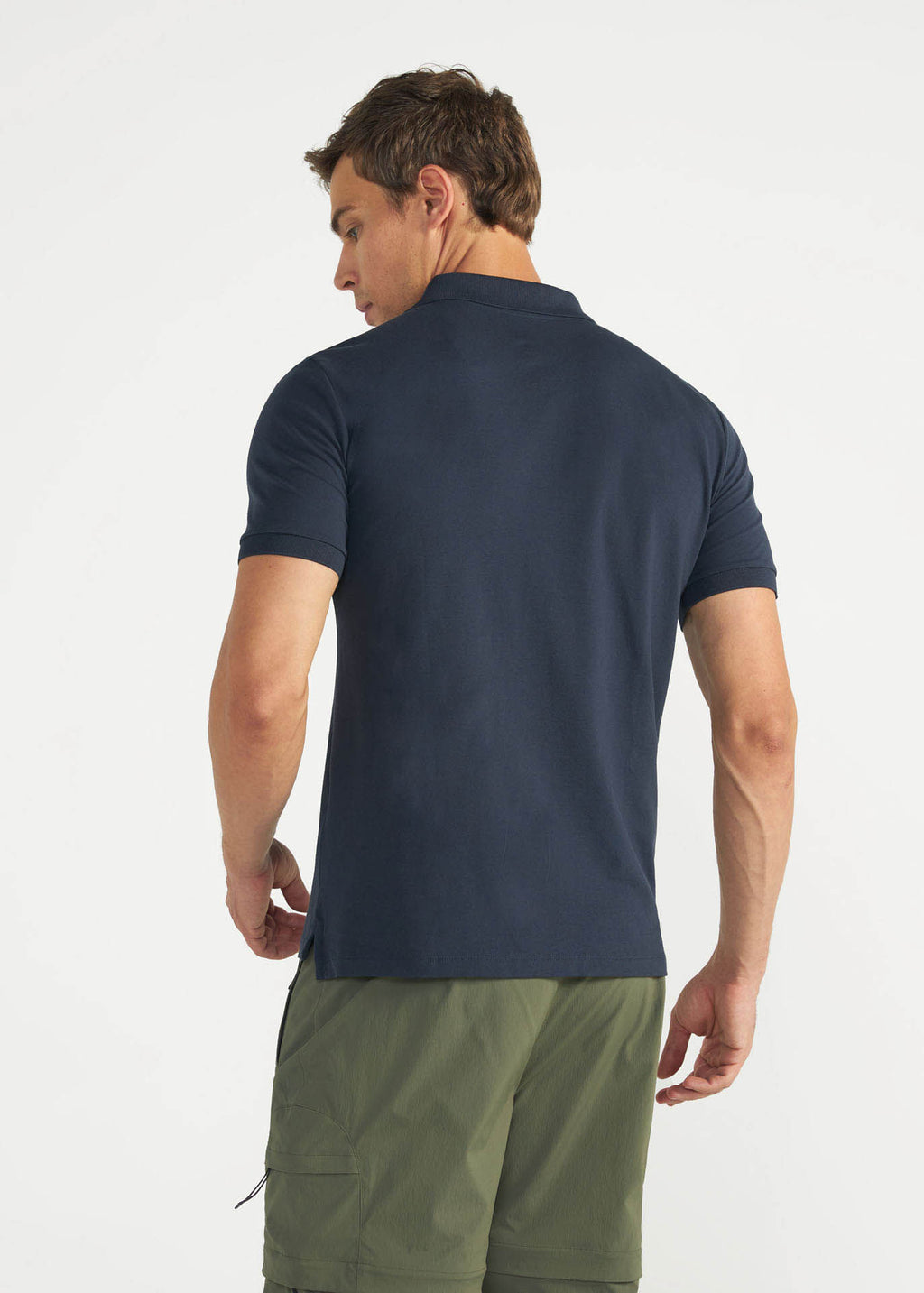 Stretch-Poloshirt für Herren aus Pimabaumwolle
