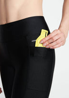 Pantalones legging de mujer con bolsillos brillantes