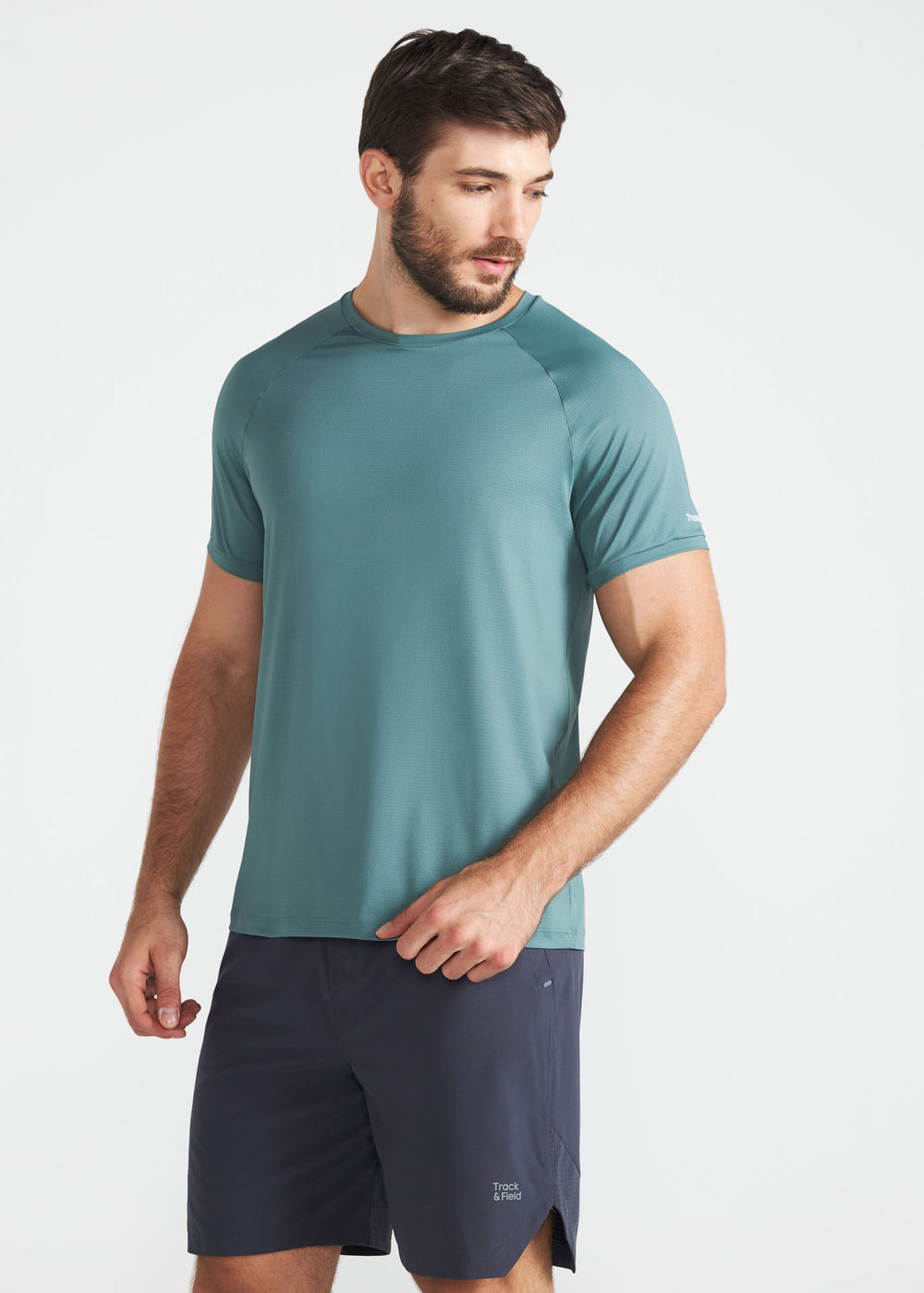 Camiseta de manga corta de malla UV para hombre