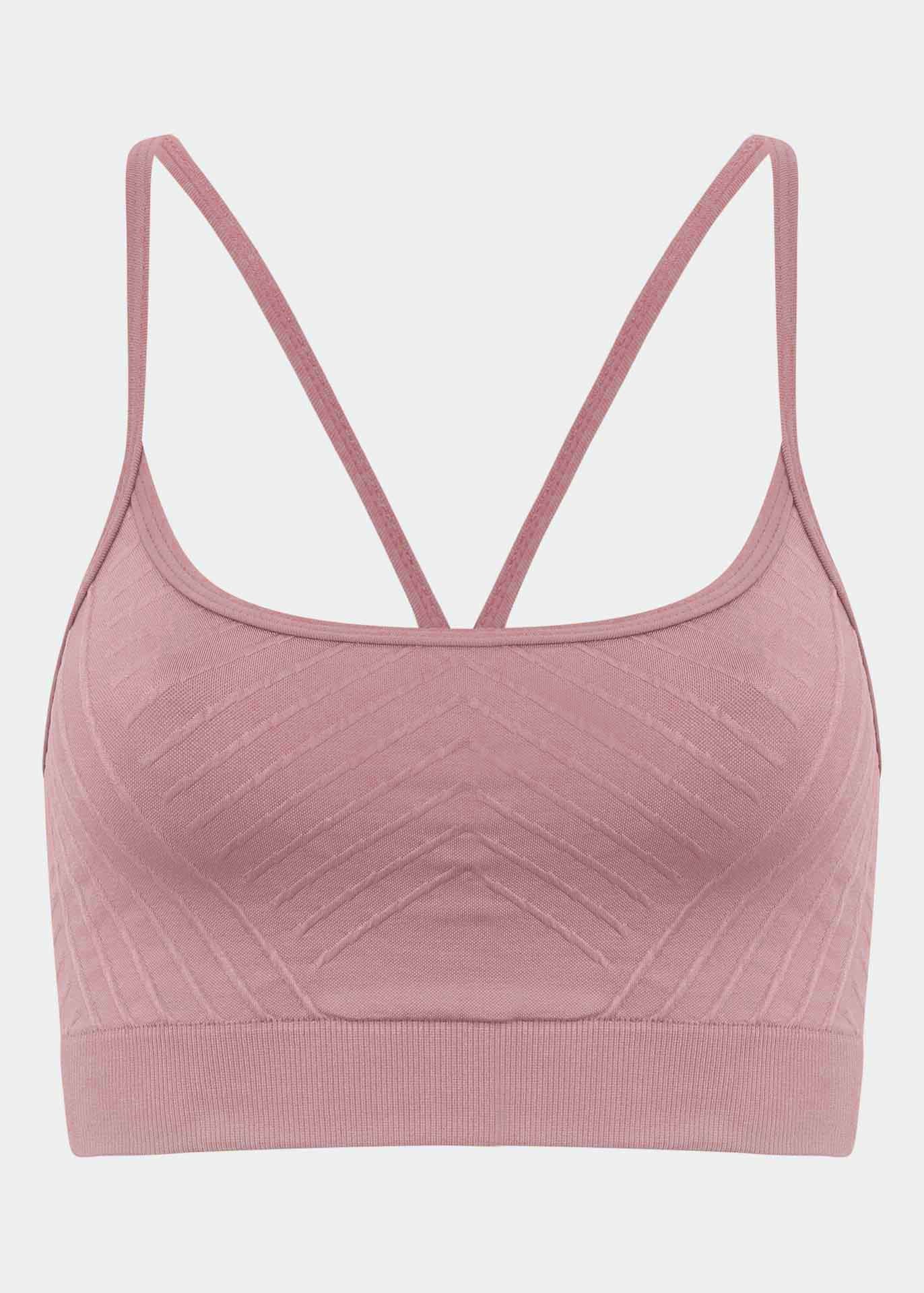 Top geométrico de piel para mujer