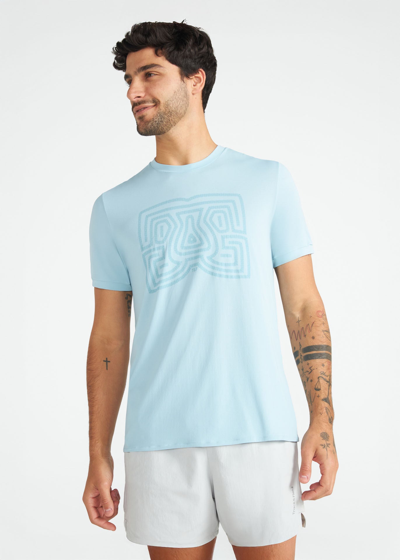 T-Shirt Homem Manga Curta Thermodry Bordado