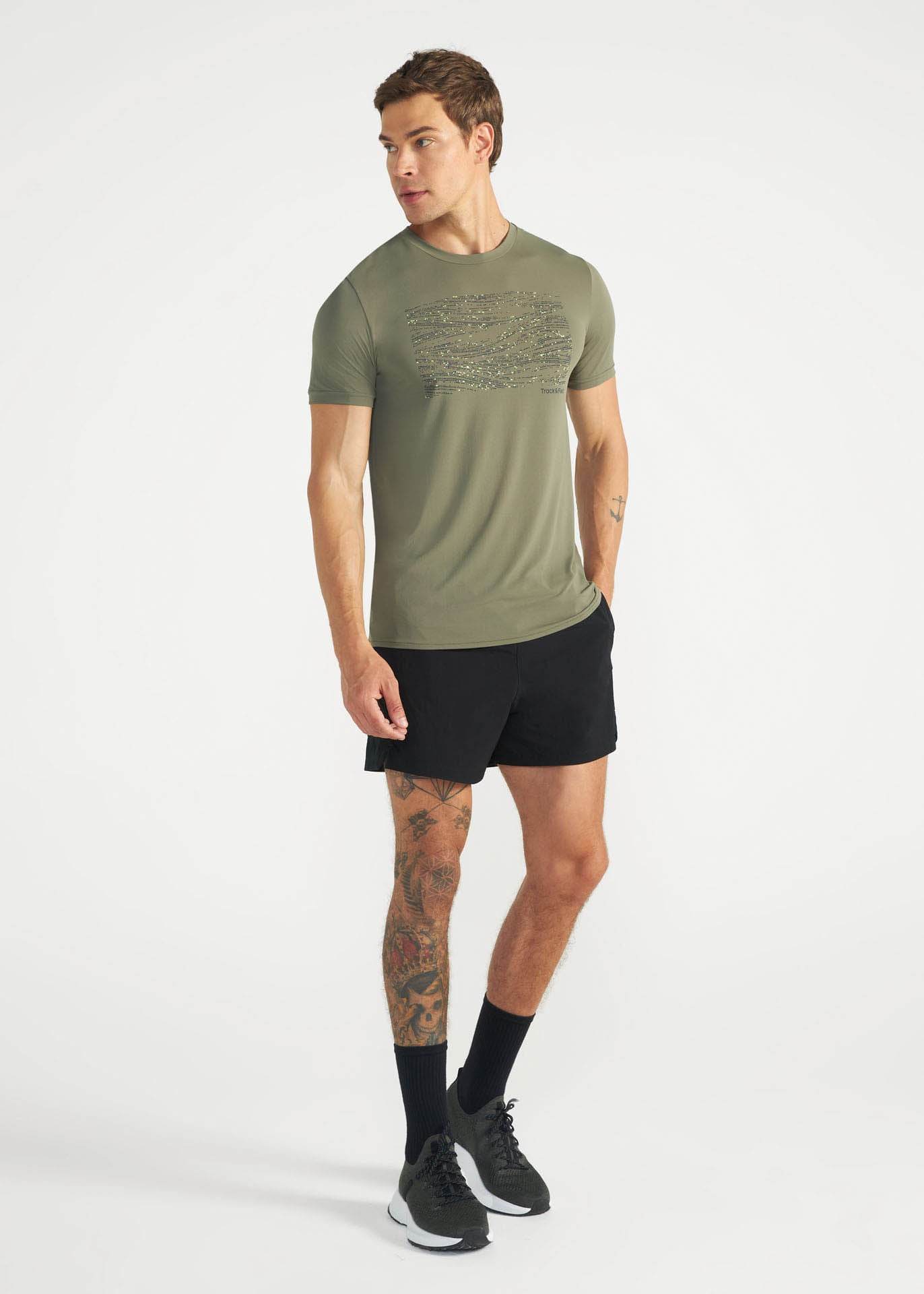 T-shirt à manches courtes pour hommes Thermodry  Imprimé