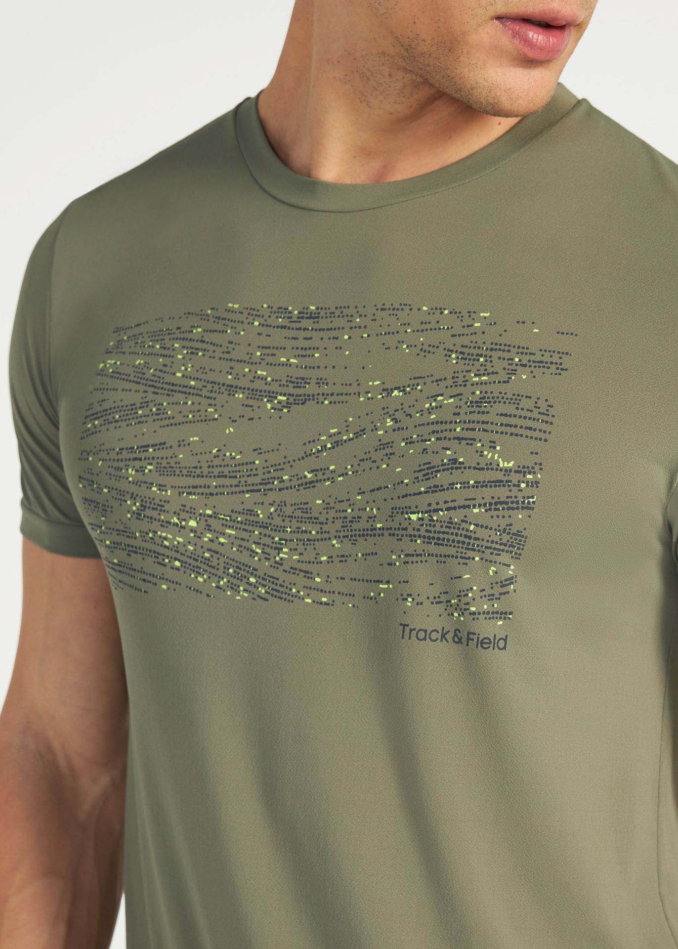Thermodry bedrucktes Kurzarm-Herren-T-Shirt