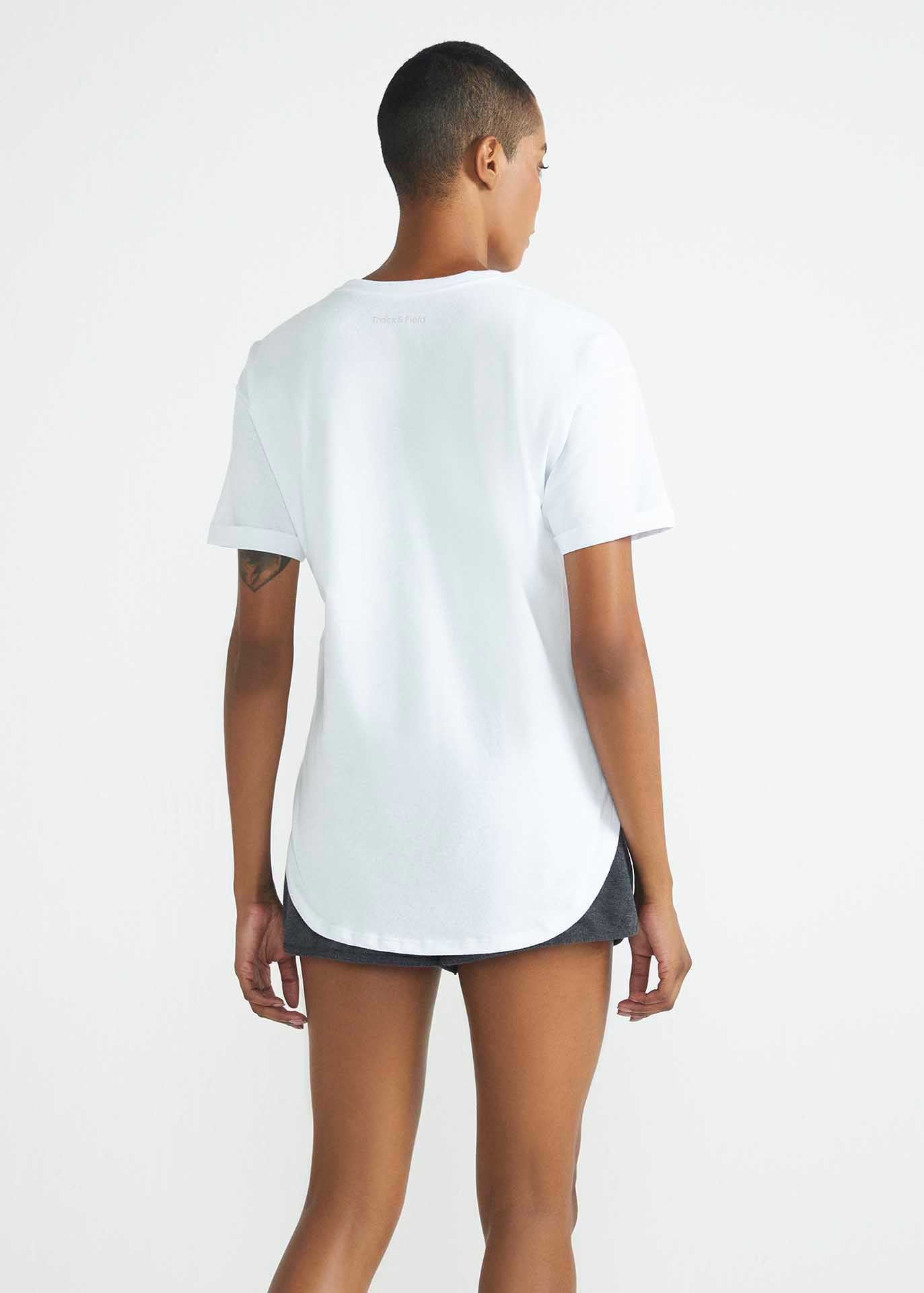 Camiseta básica de manga corta para mujer