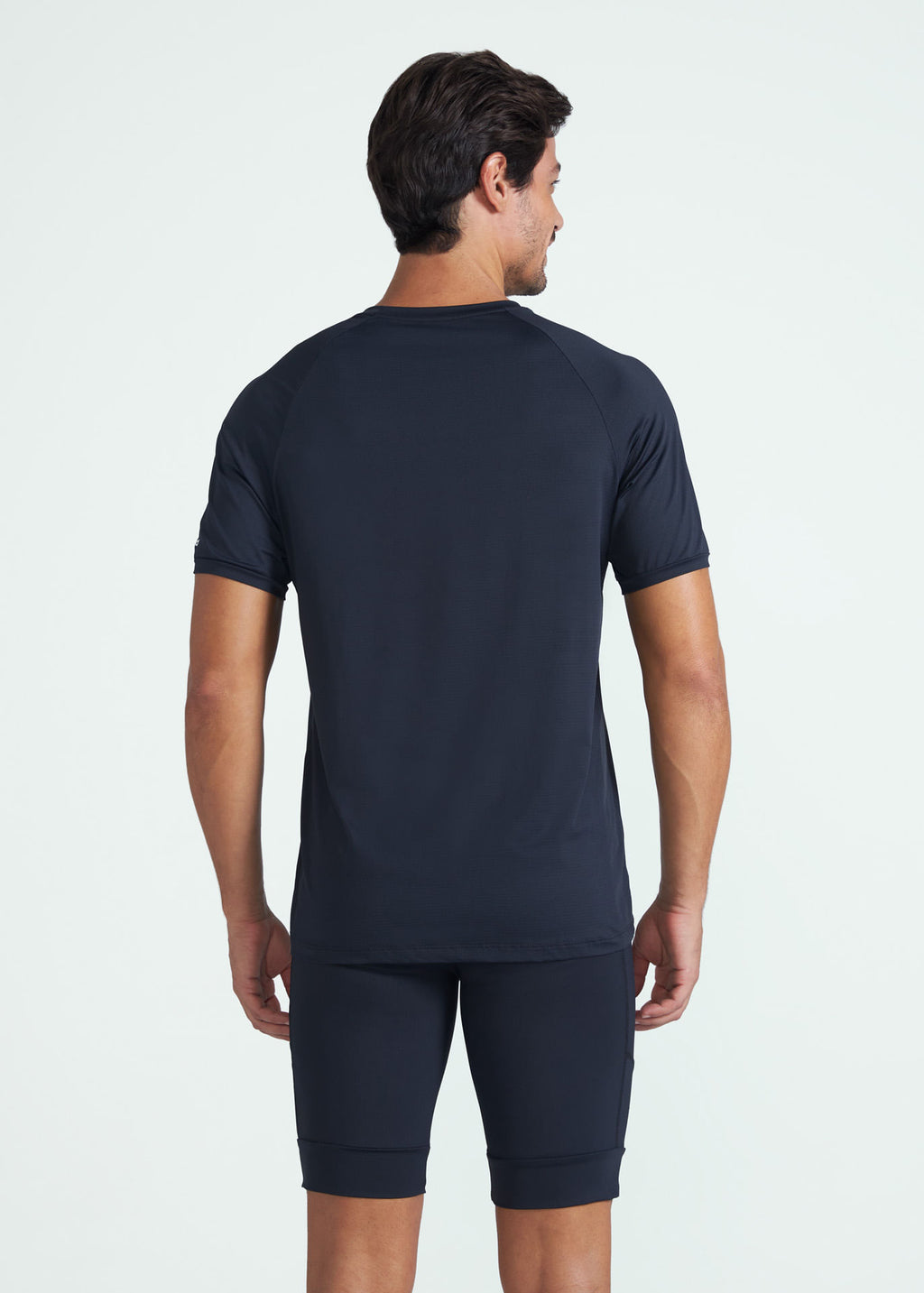 Camiseta de manga corta de malla UV para hombre