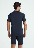 Camiseta de manga corta de malla UV para hombre