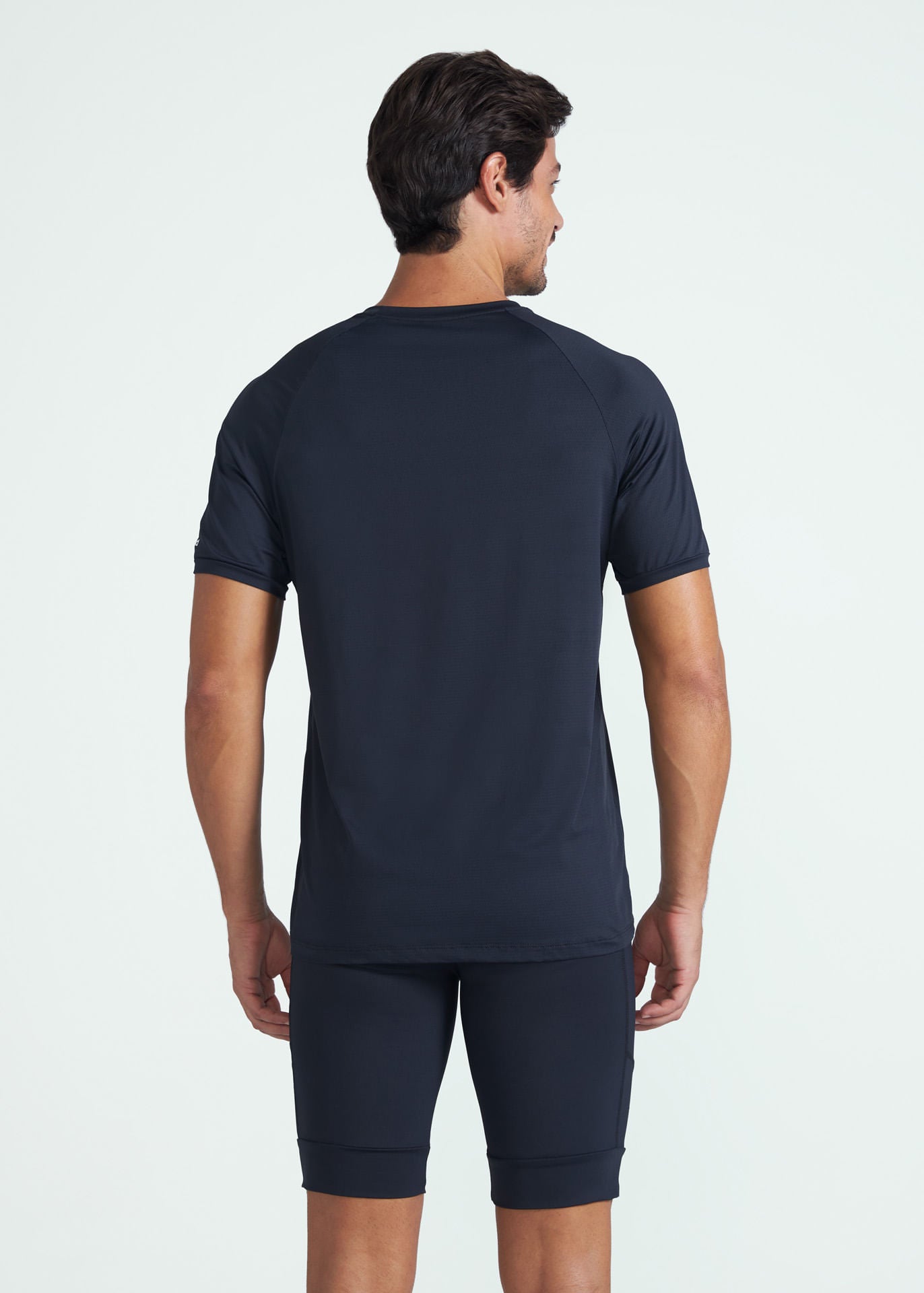 Camiseta de manga corta de malla UV para hombre
