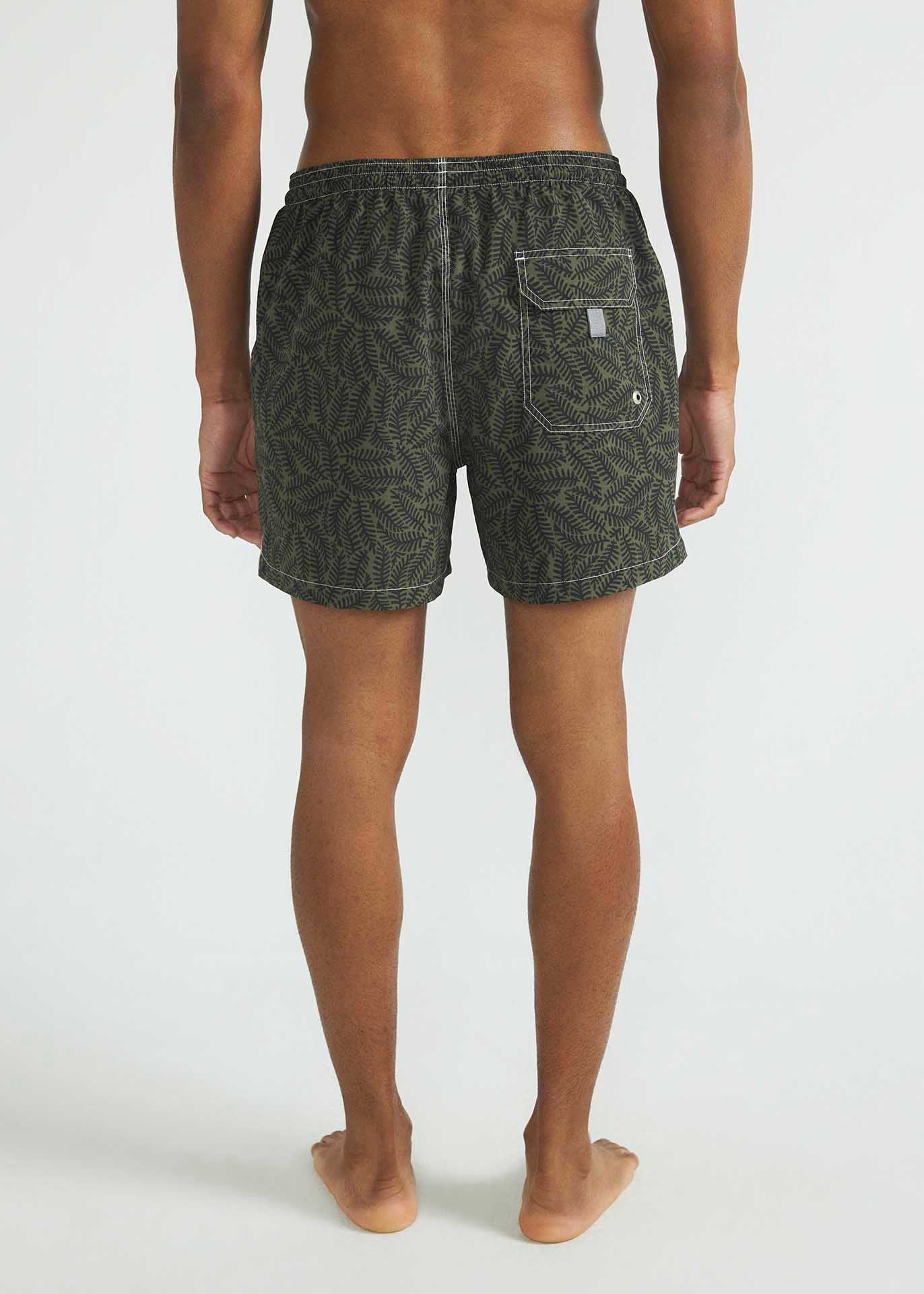 Short de plage imprimé moyen pour hommes
