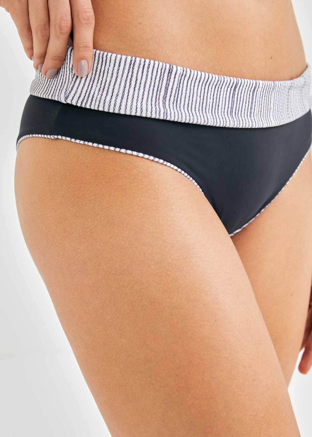 Bikini-Slip, doppelseitiger Rock, Marineblau