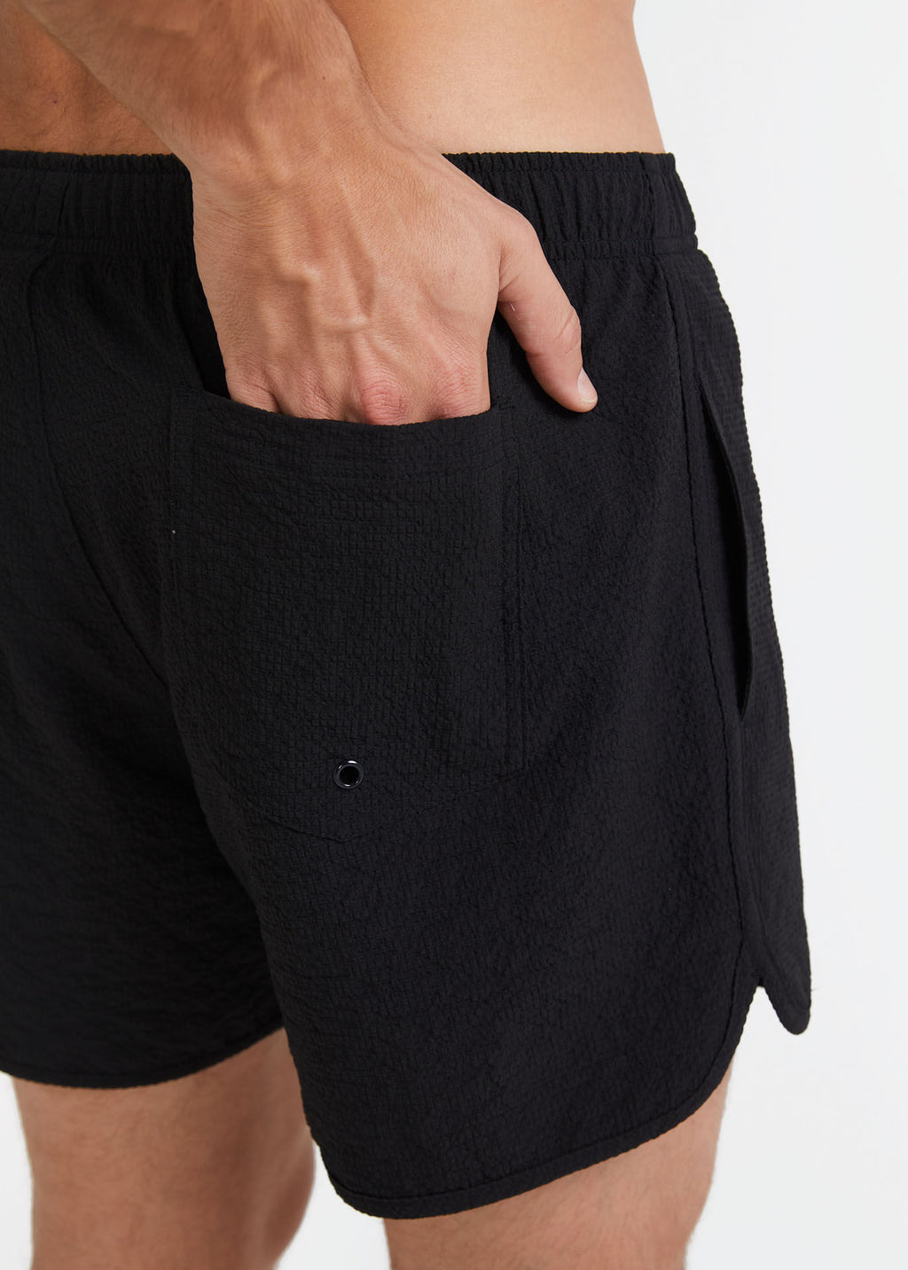 Short texturé court pour hommes