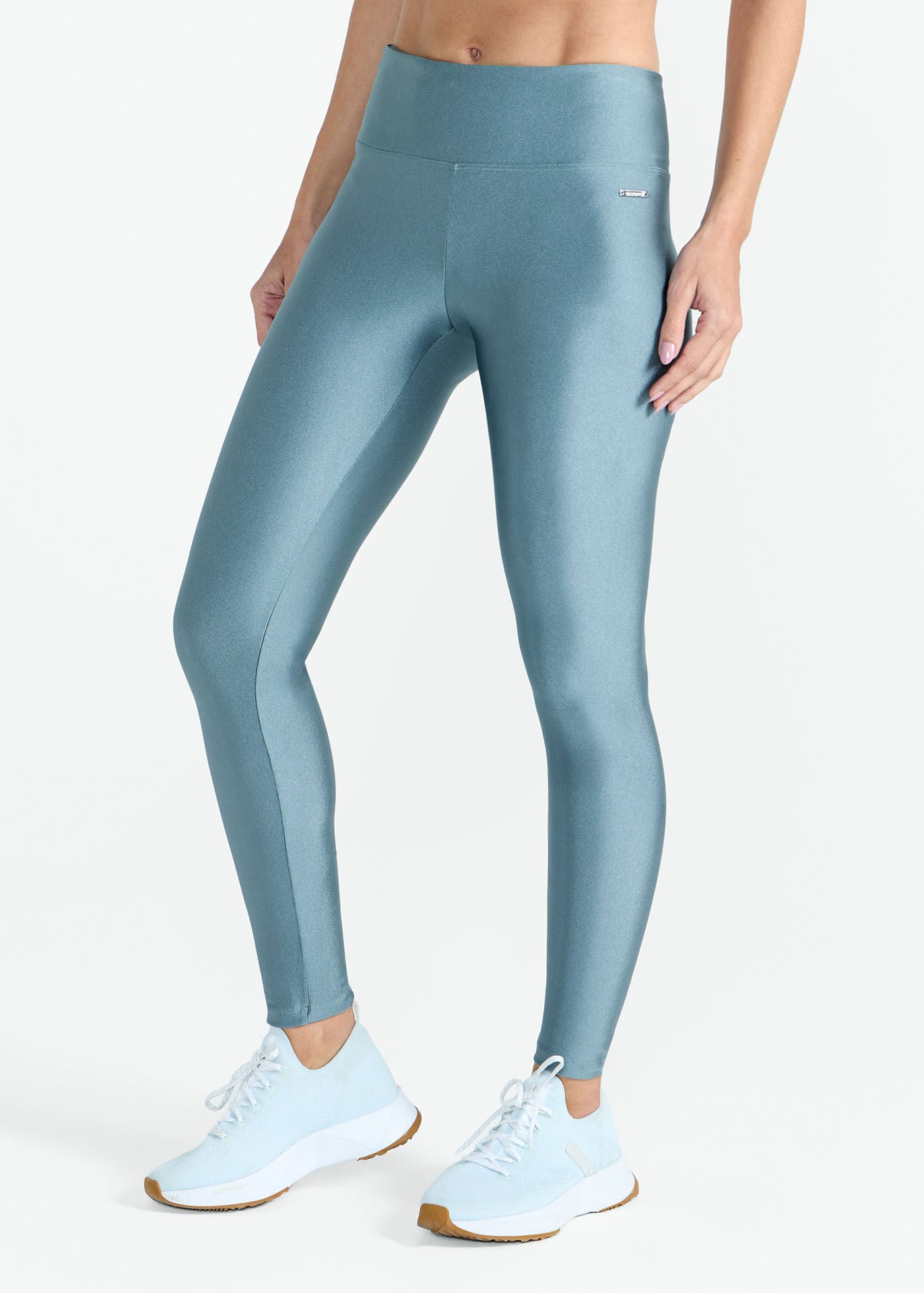 Calça Legging Mulher Básica Brilho