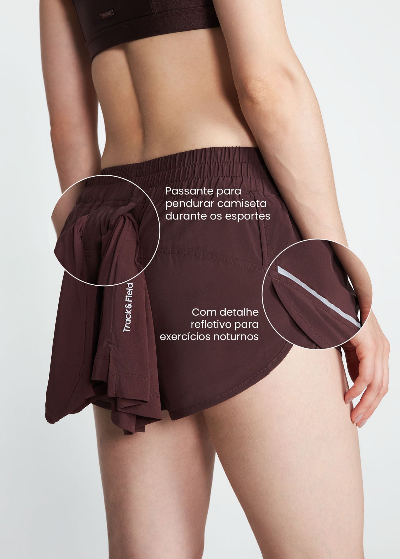 Reflektierende Damenshorts