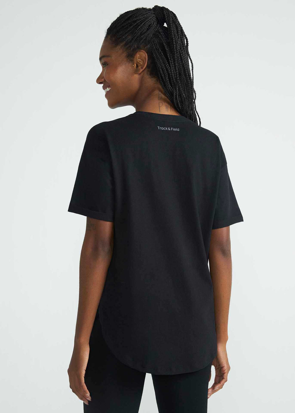 Camiseta básica de manga corta para mujer
