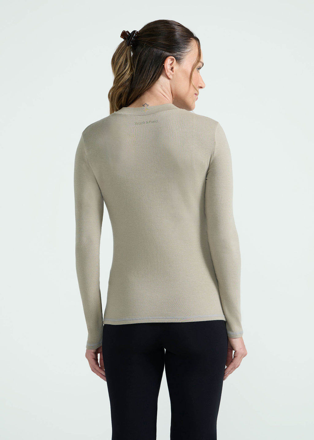 T-Shirt Mulher Manga Longa Térmica Casual