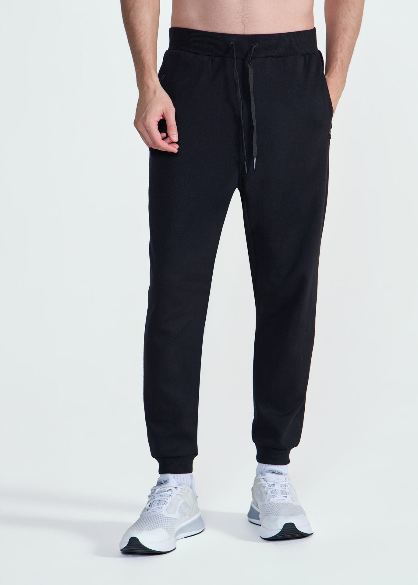 Pantalons de survêtement zippés pour hommes