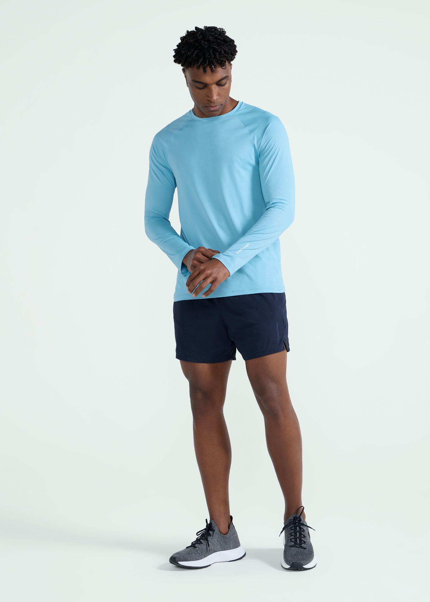 Camiseta de manga larga de malla UV para hombre