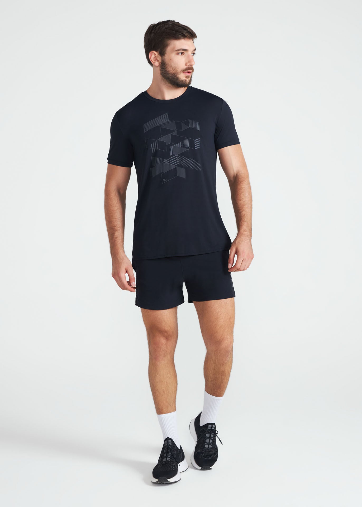 Men's Short Sleeve T-Shirt Thermodry Blocks