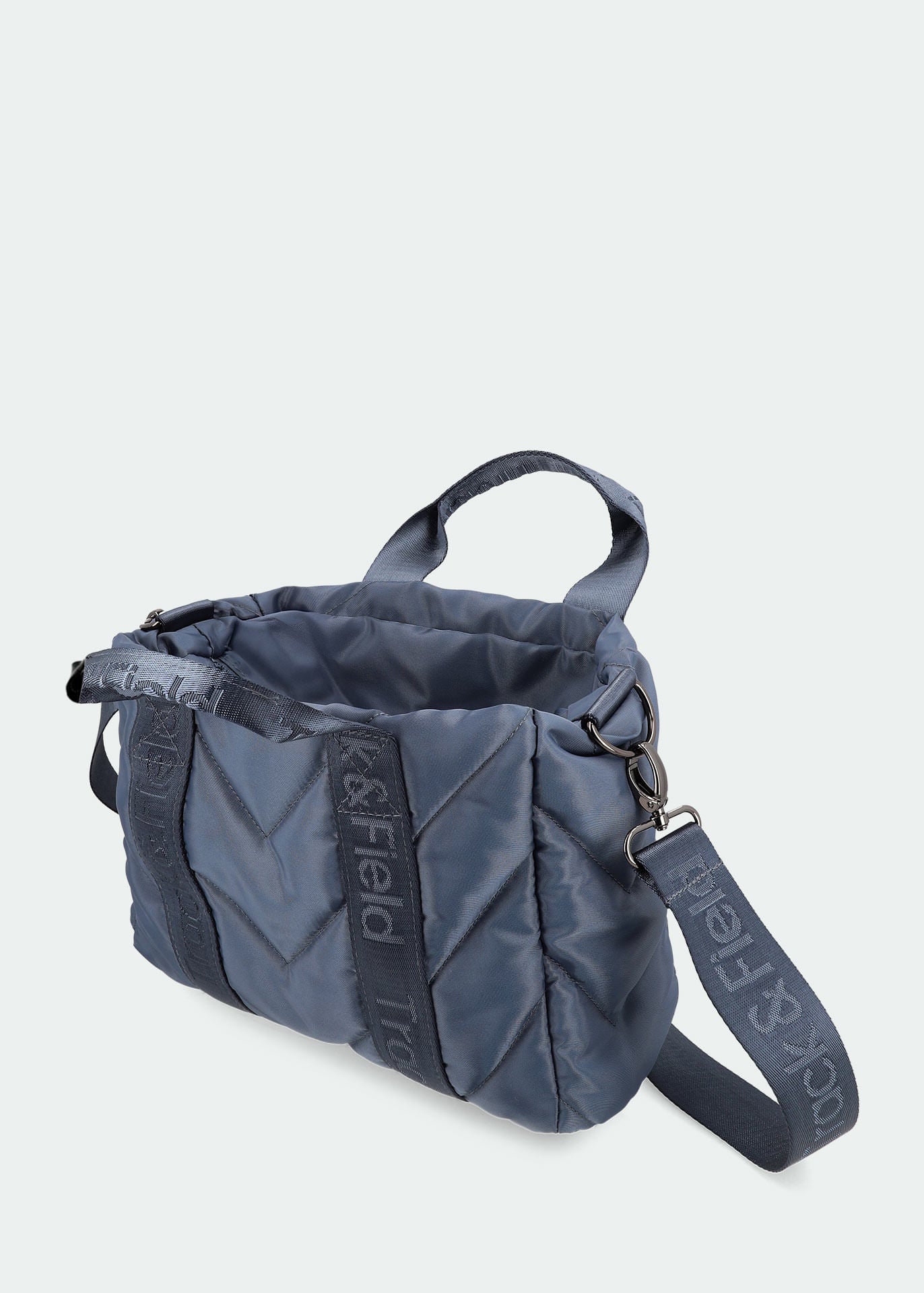 Minibolso de lona acolchado