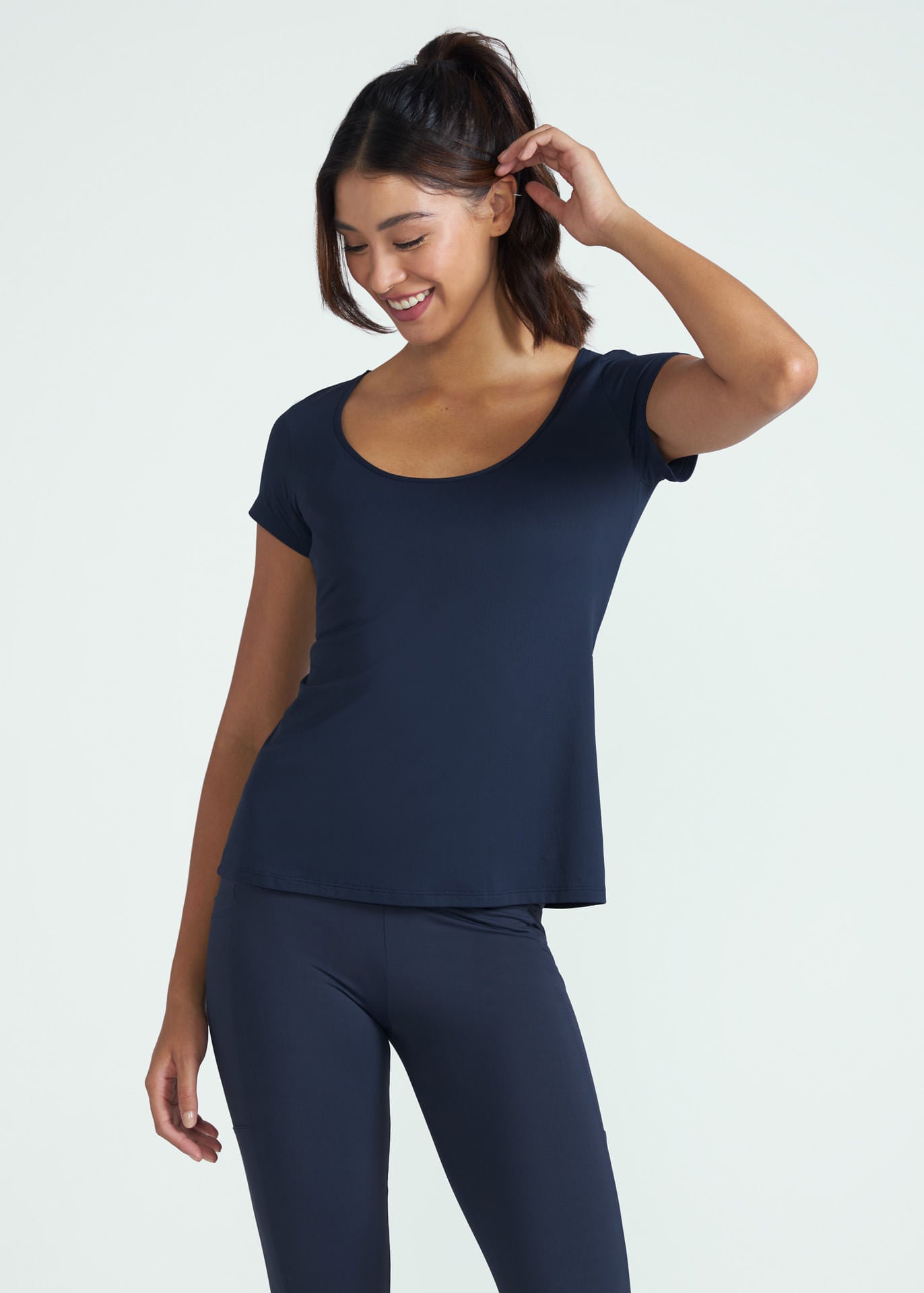 T-Shirt Mulher Manga Curta Thermodry Gota