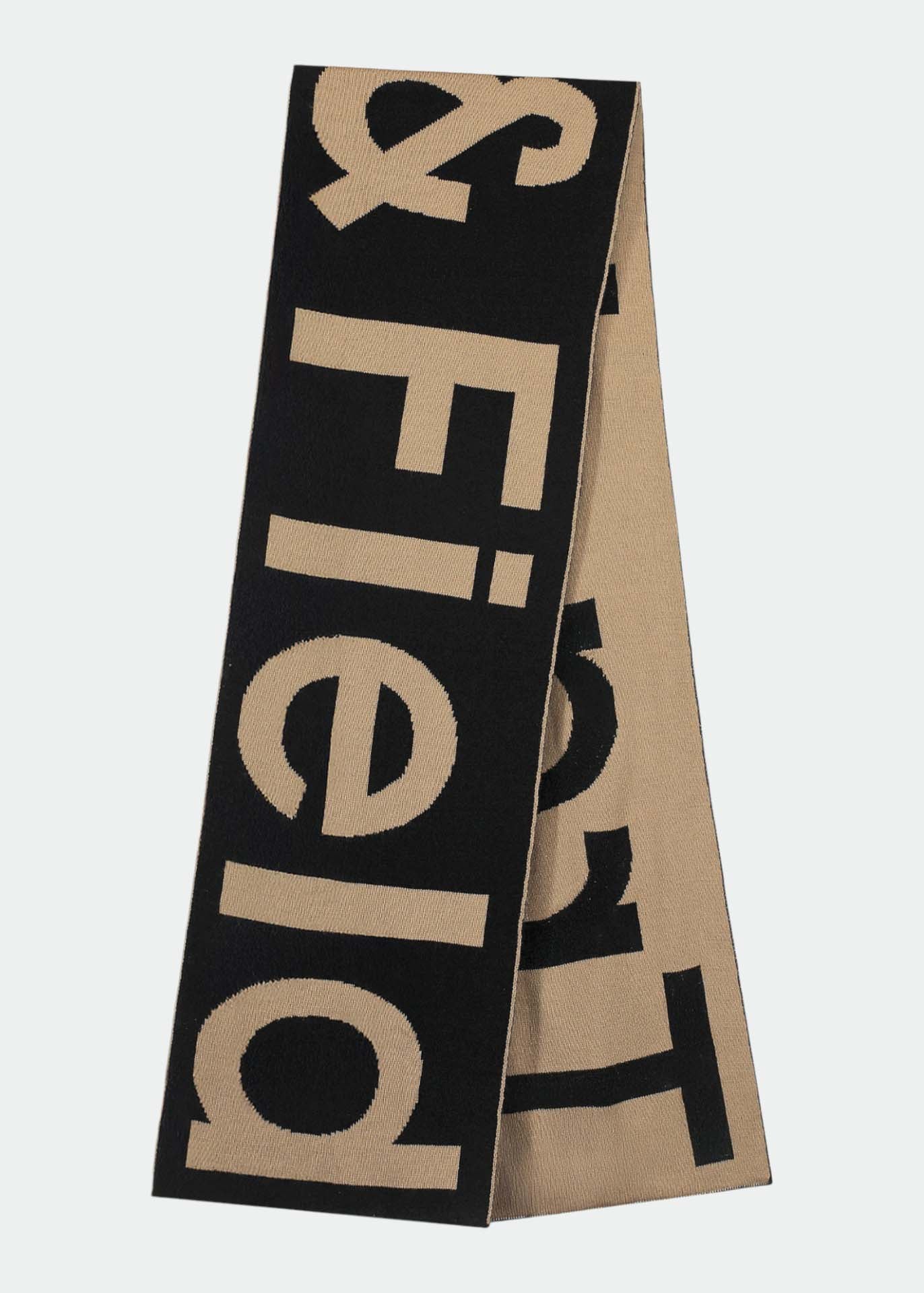 Bufanda con logo en jacquard