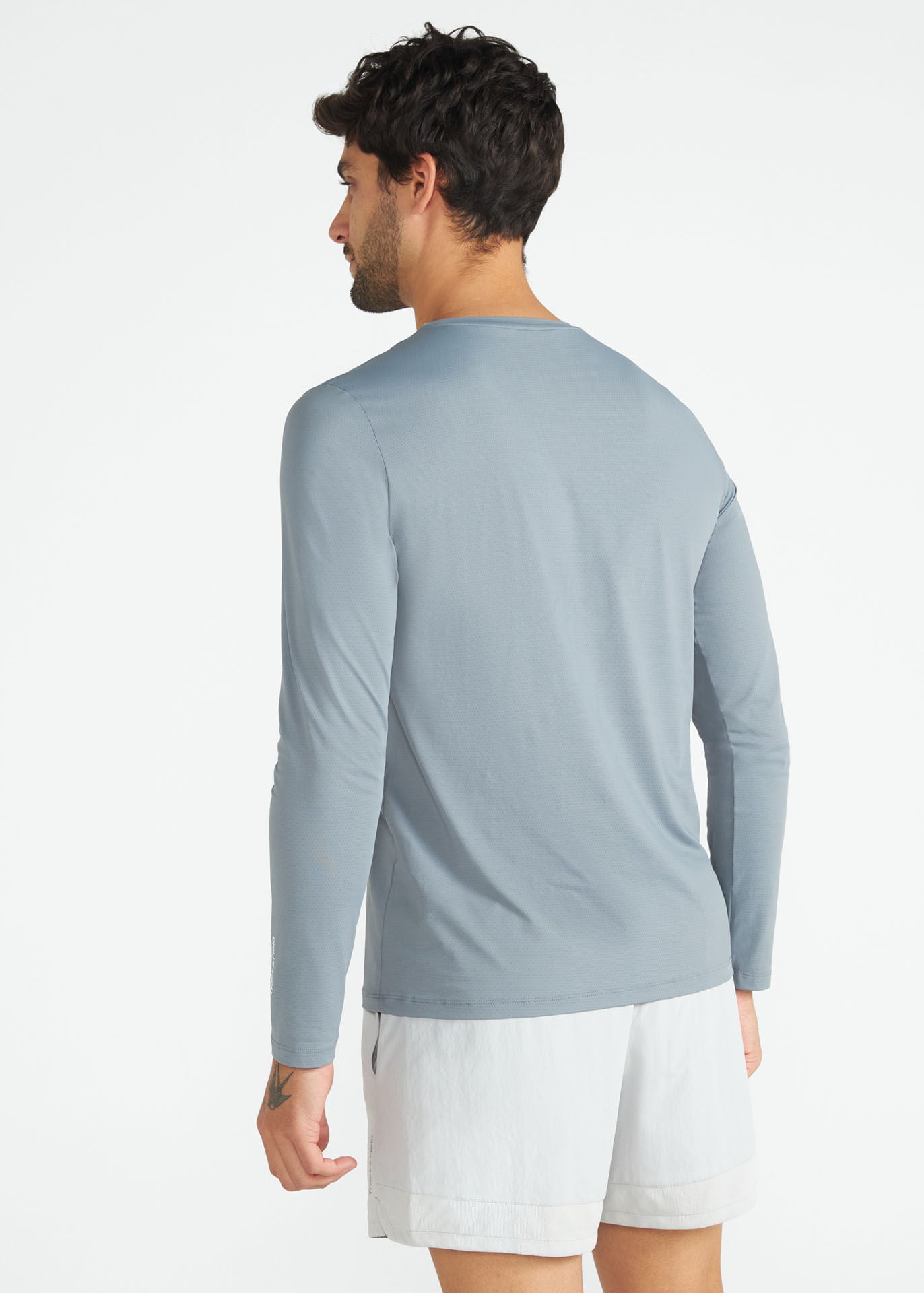 T-shirt à manches longues en maille anti-UV pour hommes