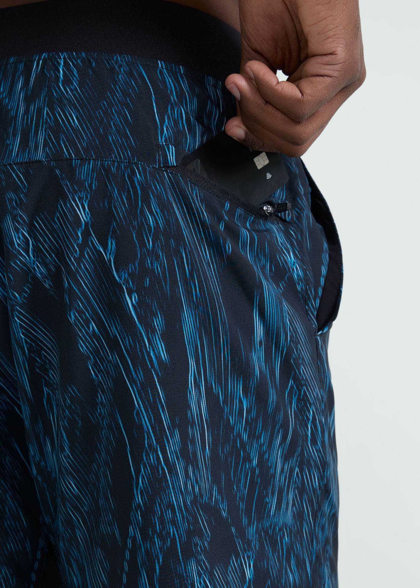 Shorts estampados medianos para hombre