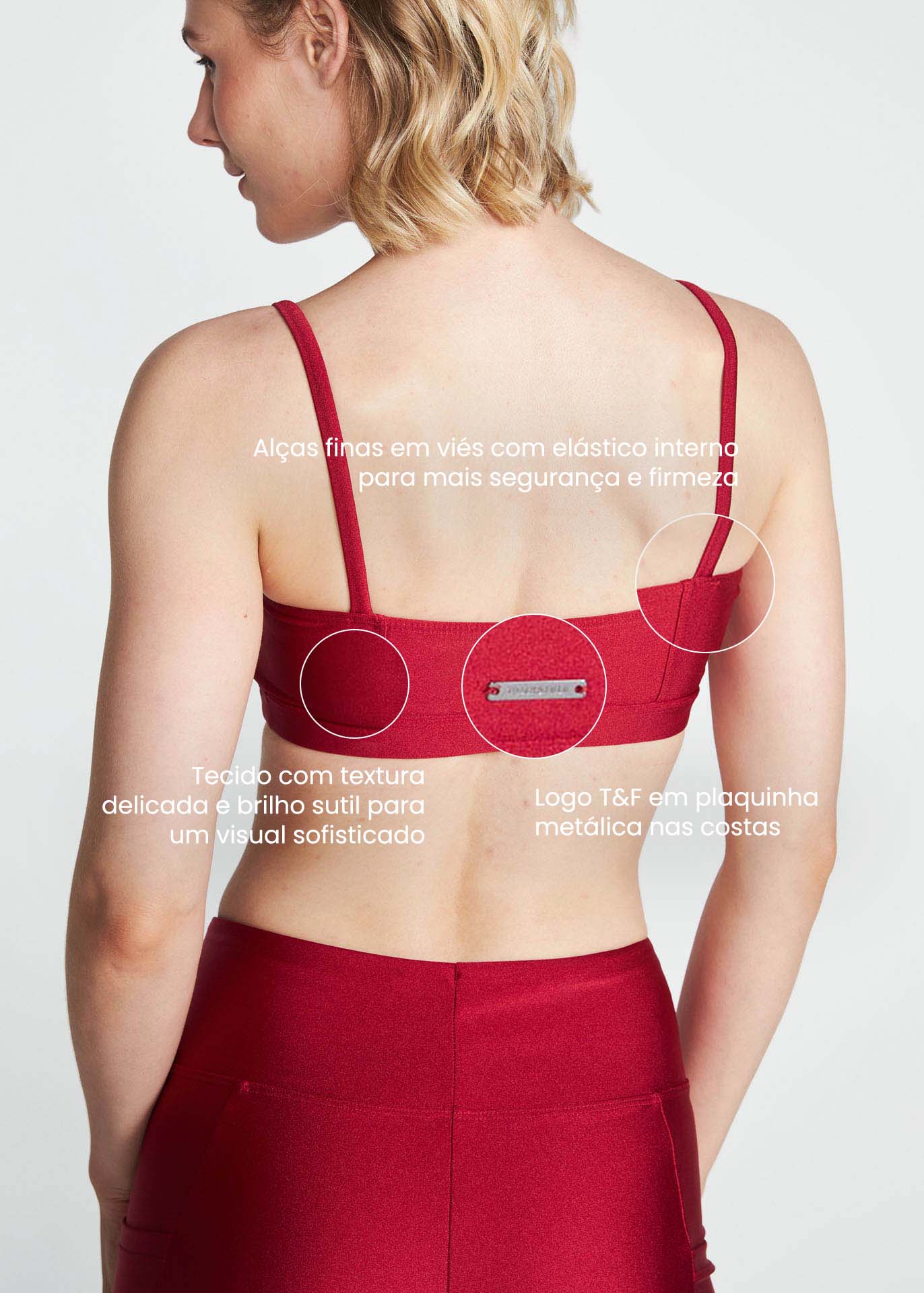 Basic-Glitzer-Top für Damen