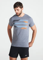 Herren Kurzarm-T-Shirt Thermodry Stripes