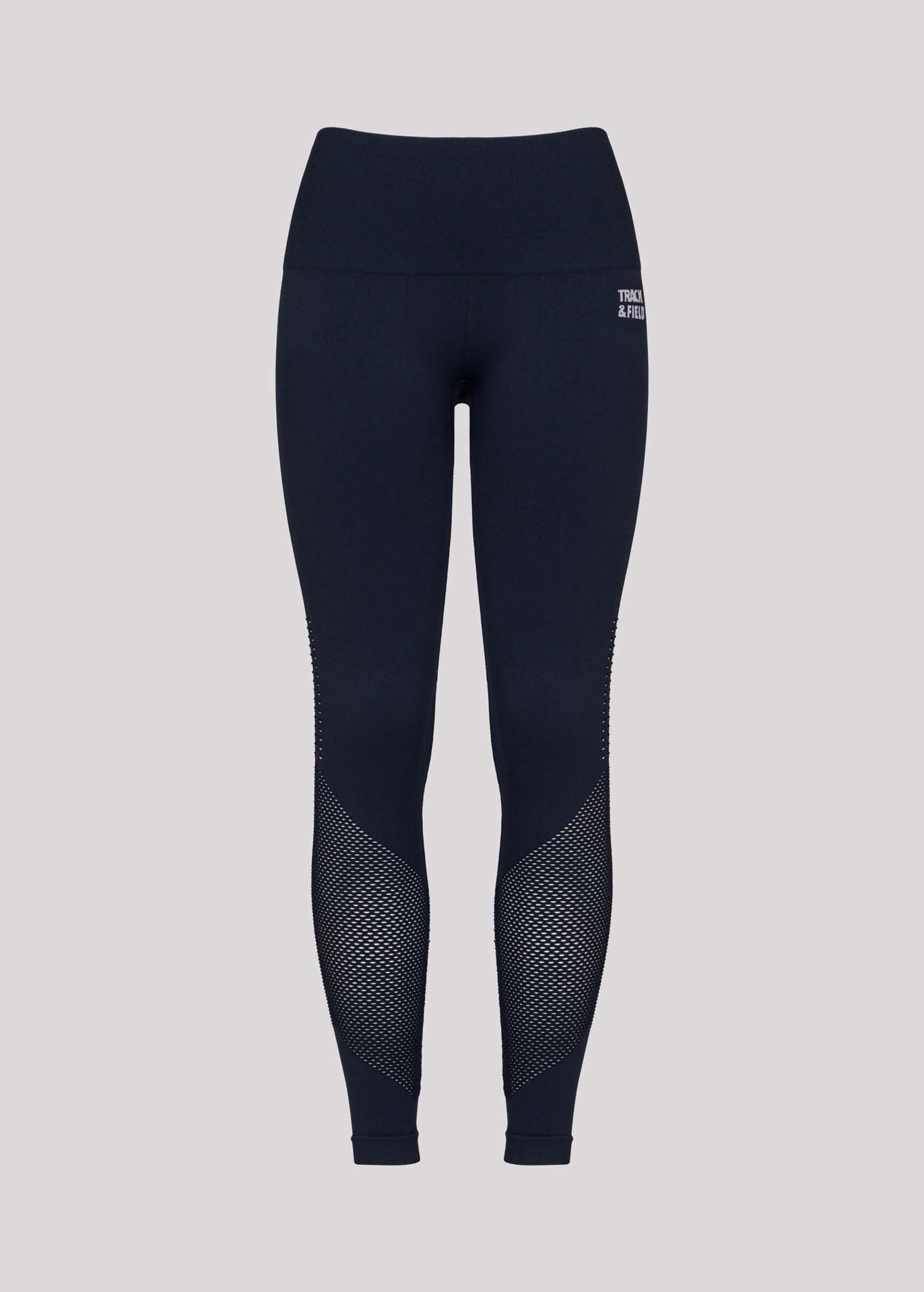 Pantalones tipo legging de malla de piel para mujer