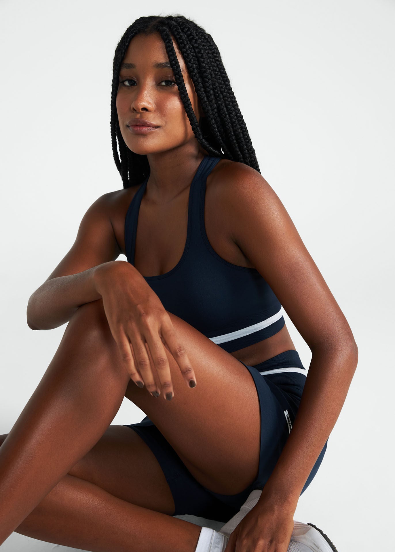 Top deportivo de piel para mujer