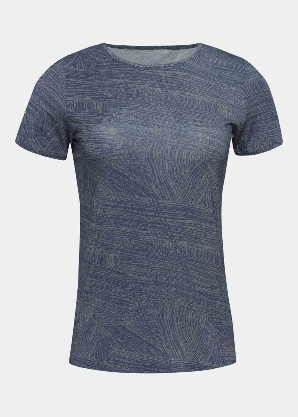 Camiseta estampada de manga corta para mujer