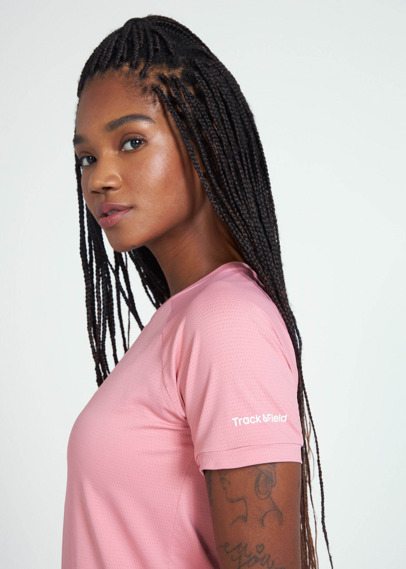 Kurzärmliges UV-Mesh-T-Shirt für Damen